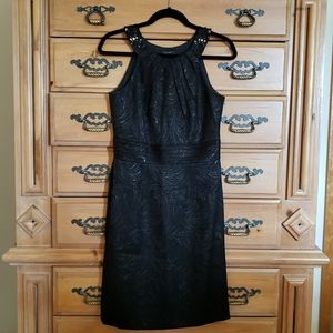 Tahari sparkly little black party dress 4